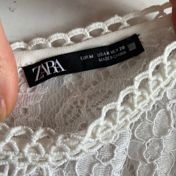 ZARA lace frilly top, size M - Picture 10 of 10